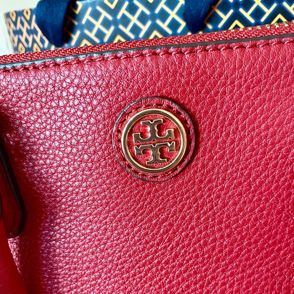 Tory Burch satchel bag/shoulder bag/crossbody bag/red/leather - Picture 5 of 15
